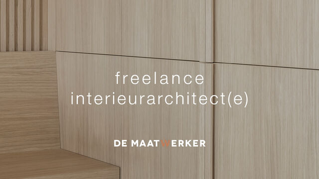 Vacature Freelance Interieurarchitect bij De Maatwerker